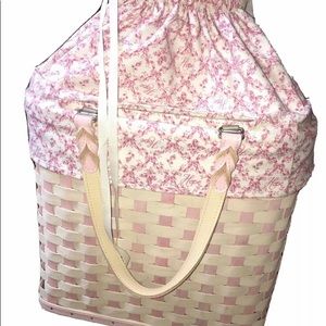 Longaberger HOH Large Boardwalk Pink Purse Tote